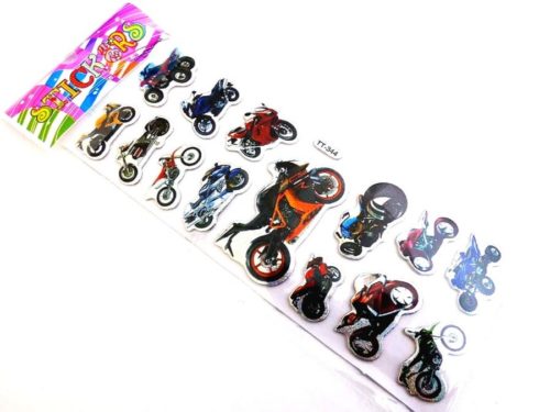 Sparkle Sticker Sheet - Motorbike