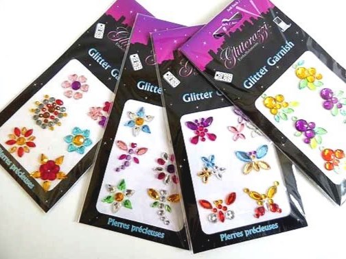 Glitter Garnish Stickers