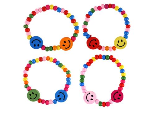 Smiley Wooden Bracelet