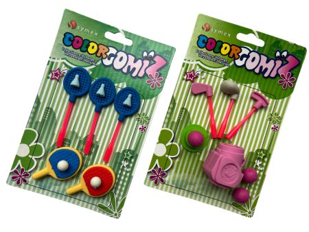 Sporting Novelty Eraser Set