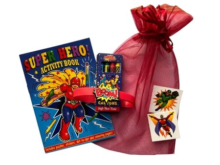 Superhero Organza Filled Party Bag