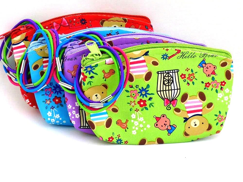 Teddy Bear Purse (with 4 Free Hair Elastics)