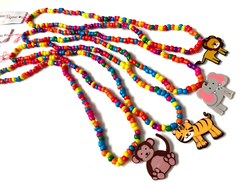 Animal Bright Beaded Necklace