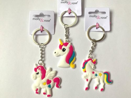 Rainbow Unicorn Key Ring