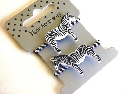 Stripy Zebra Hair Elastics