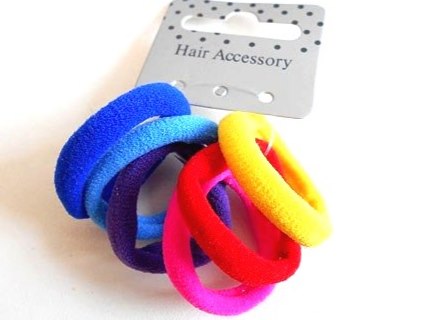 6 Bright Endless Hair Elastics