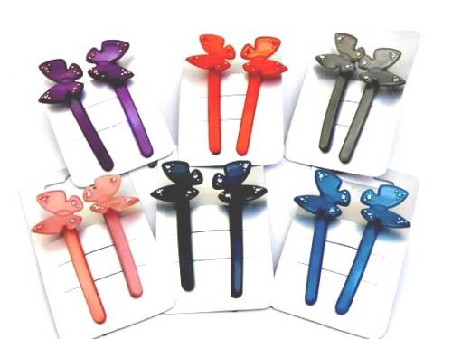 Twinkly Butterfly Hair Slides