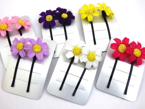 Pair Daisy Hair Grips