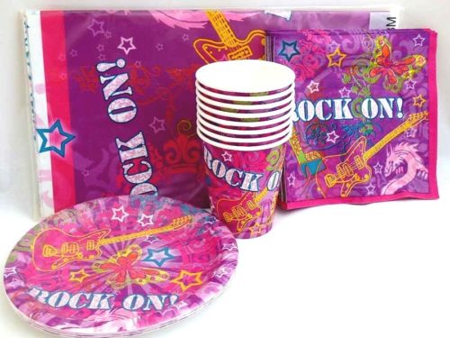 Rock On Table Setting Party Pack for 8 people