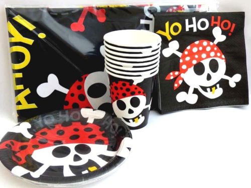 Pirate Table Setting Party Pack for 8 people