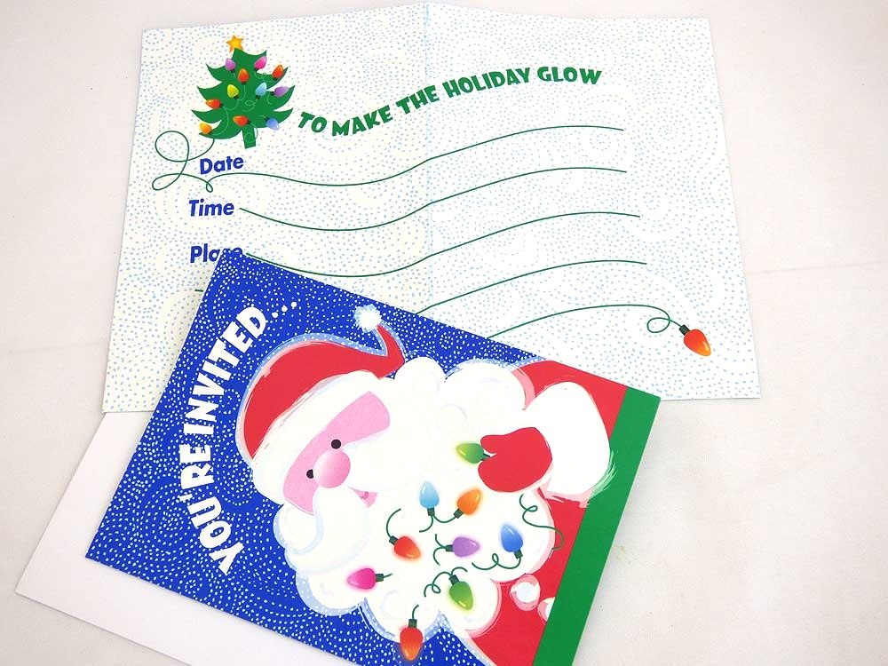 Twinkle Santa Invitation