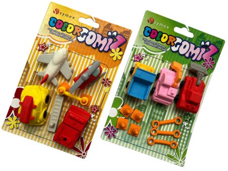 Transport Novelty Eraser Set