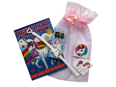 Unicorn Filled Organza Party Bag