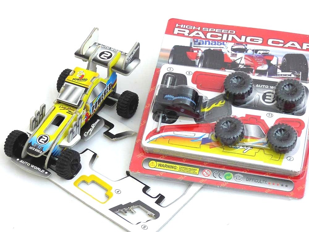 Self Assembly Pull-Back Racing Car