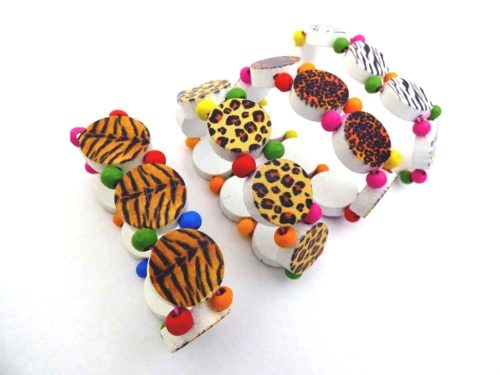 Wooden Animal Print Bracelet