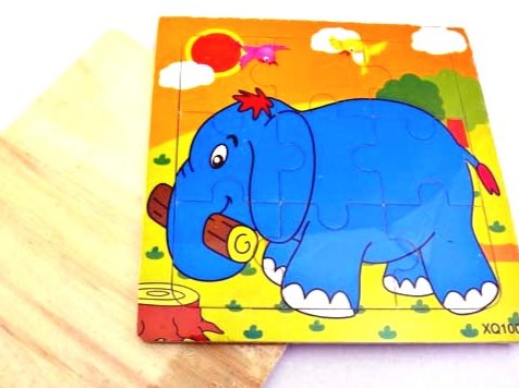 Wooden Elephant Jigsaw Puzzle