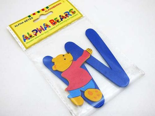 Wooden Alphabet Bear W