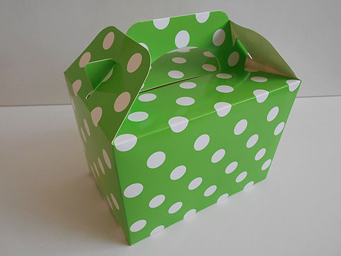 Green Polka Dot Box